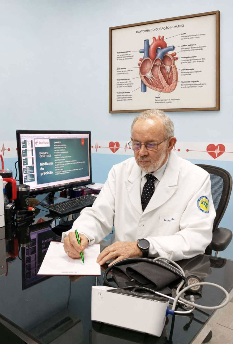 Dr. Francisco Eller em seu consultório